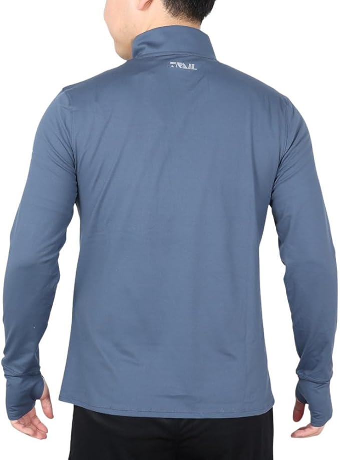 Buzo Under Armour Launch Trail ¼ zip- Azul gris