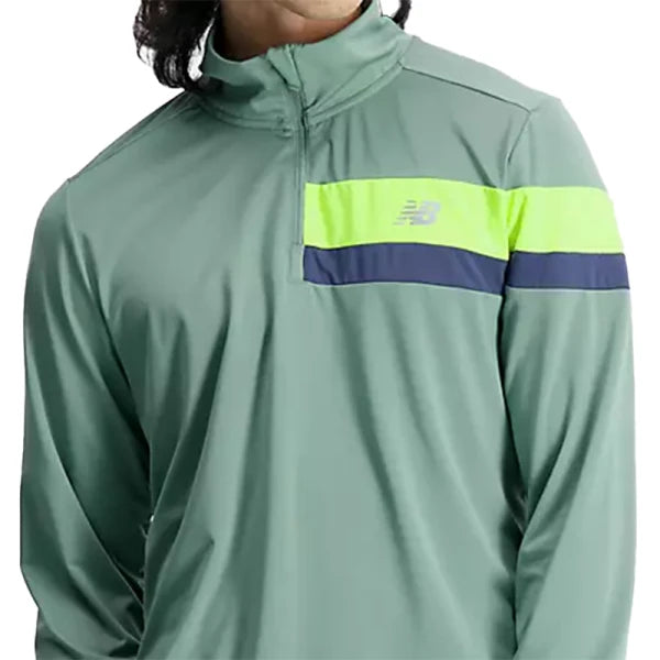 Buzo New Balance Accelerate Half Zip - Verde