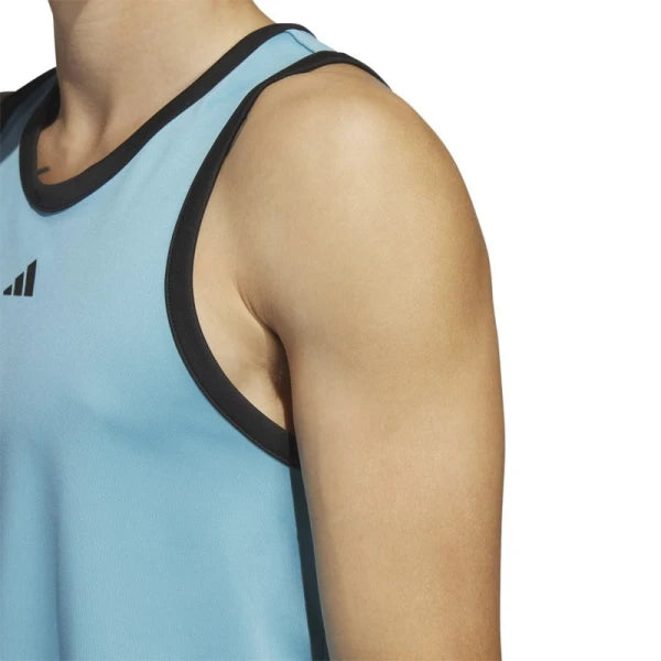 Musculosa Adidas Basket 3 Rayas - Azul