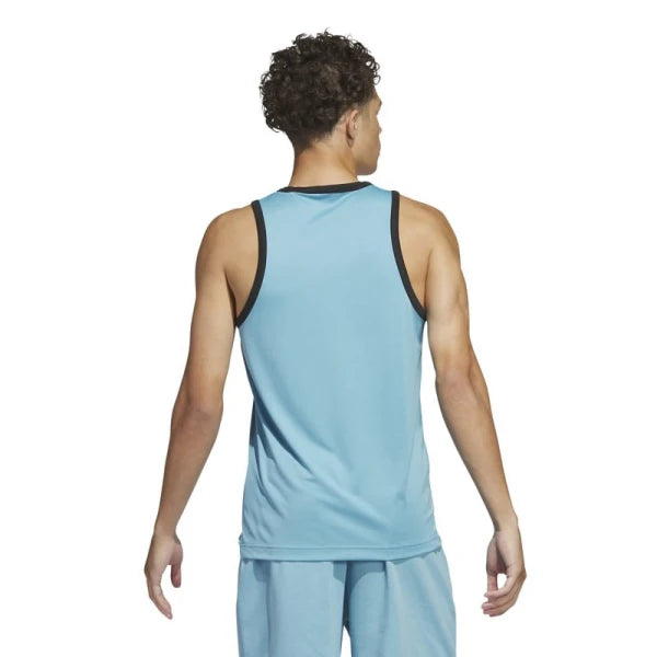 Musculosa Adidas Basket 3 Rayas - Azul