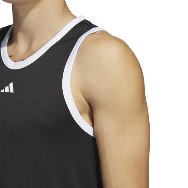 Musculosa Adidas Legends Basket 3 Rayas - Negro