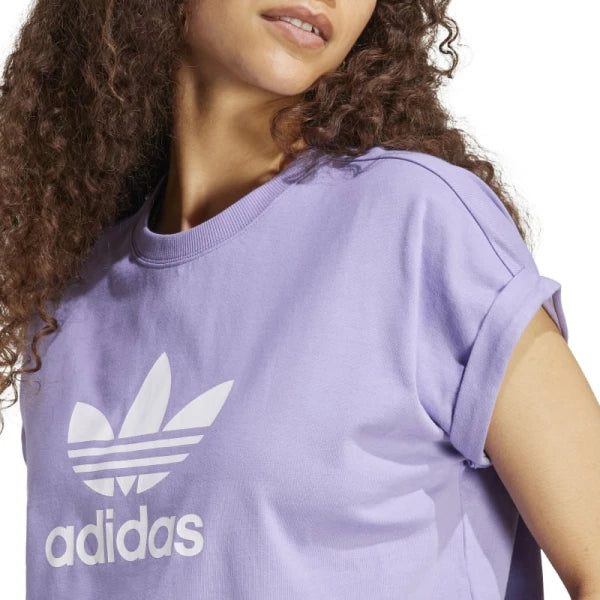 Remera Adidas Cropped - Violeta