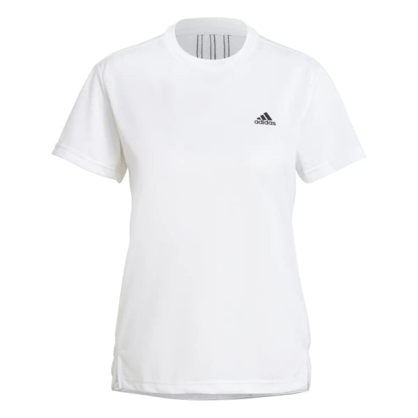 Remera Adidas Designed 2 Move 3 Rayas - Blanco