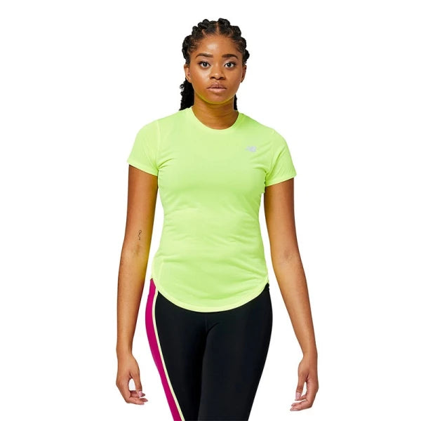 Remera New Balance Accelerate Sleeve - Amarillo