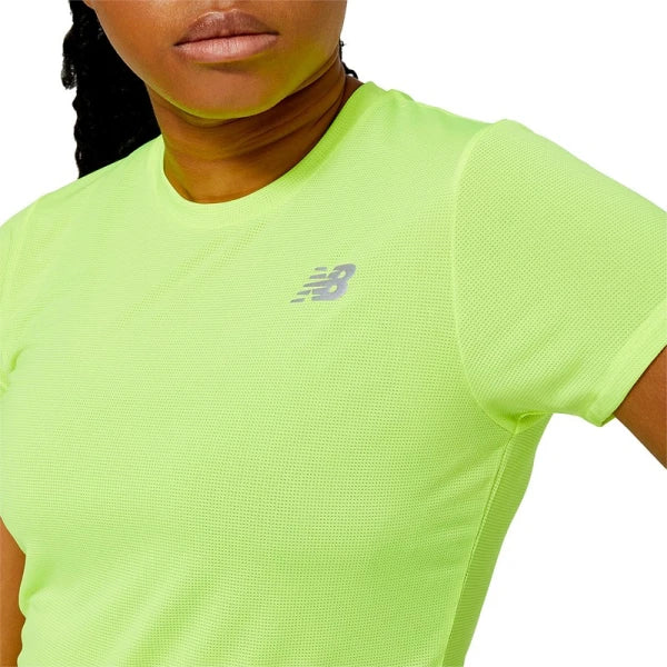 Remera New Balance Accelerate Sleeve - Amarillo