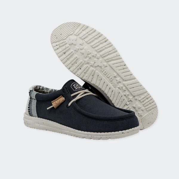 Zapatos Hey Dude Wally Linen - Azul