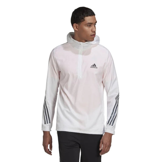 Campera Adidas Run Icons 3 Rayas - Blanco