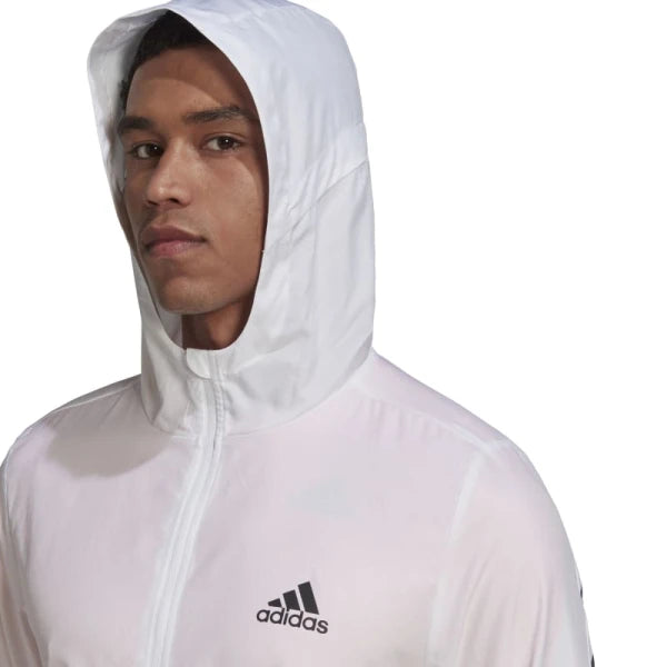 Campera Adidas Run Icons 3 Rayas - Blanco