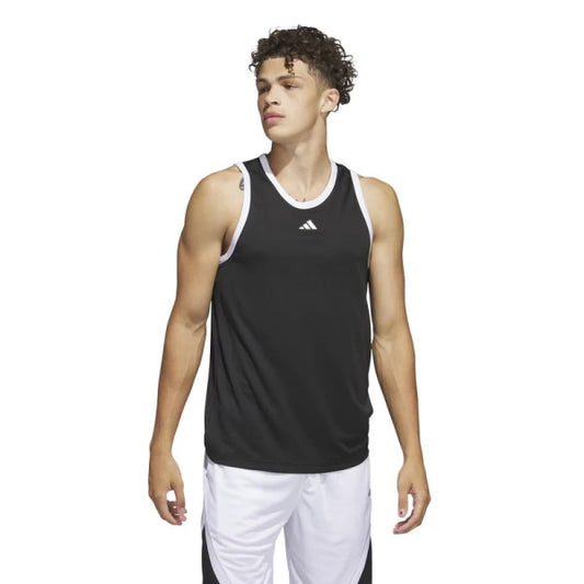 Musculosa Adidas Legends Basket 3 Rayas - Negro