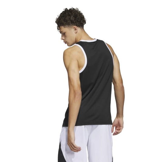 Musculosa Adidas Legends Basket 3 Rayas - Negro