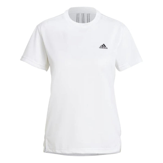 Remera Adidas Designed 2 Move 3 Rayas - Blanco