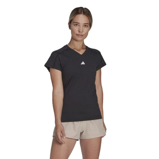 Remera Adidas Essential Train V-Neck - Negro