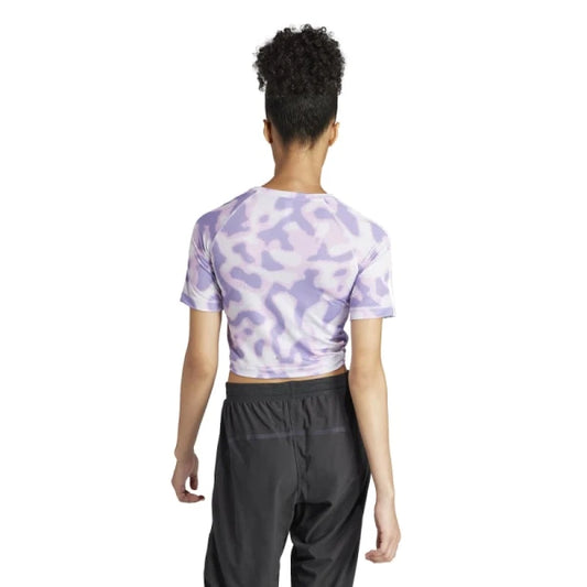Remera Adidas Own The Run 3 Rayas - Violeta