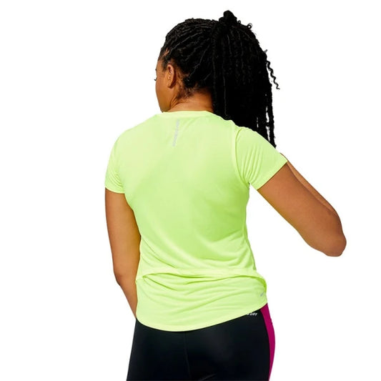 Remera New Balance Accelerate Sleeve - Amarillo