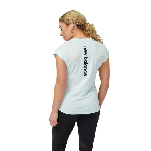 Remera New Balance Impact Sleeve - Verde