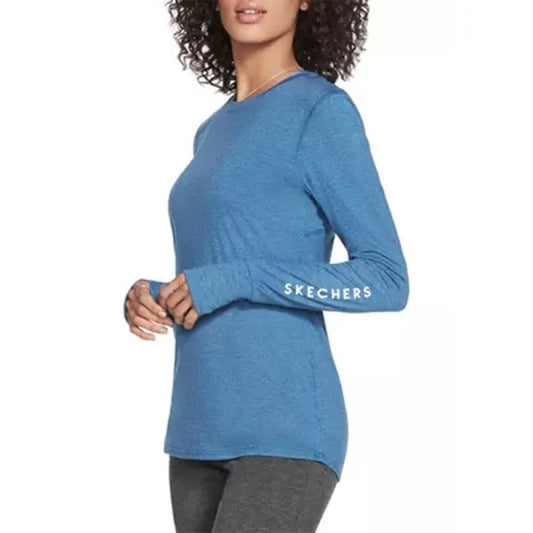 Remera Skechers Flow Long Sleeve - Azul