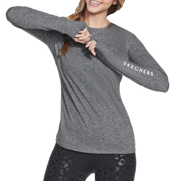 Remera Skechers Flow Long Sleeve - Azul