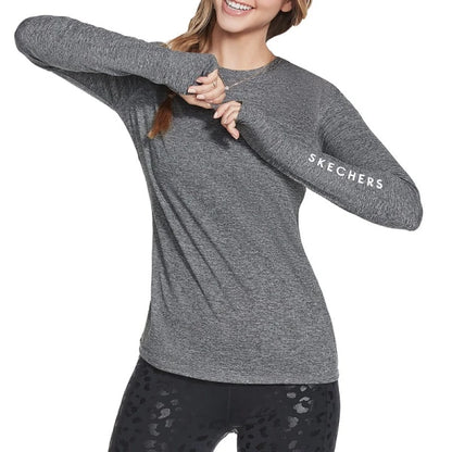Remera Skechers Flow Long Sleeve - Azul