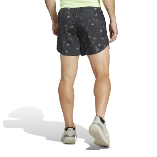 Short Adidas Run It Brand Love - Negro