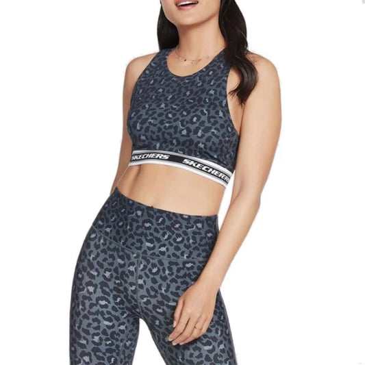 Top Skechers MidNight Leopard - Negro